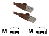 0.5m RJ45 to RJ45 UTP CAT 5e stranded network cable [BROWN]